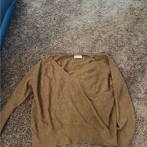 Old Navy Tan V-Neck Sweater